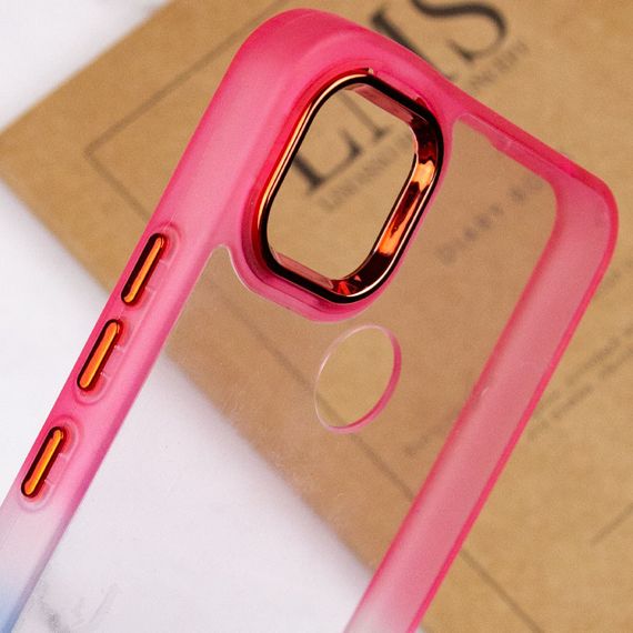 Чехол TPU+PC Fresh sip series для Xiaomi Redmi 9C Синий / Розовый | Зображення 3