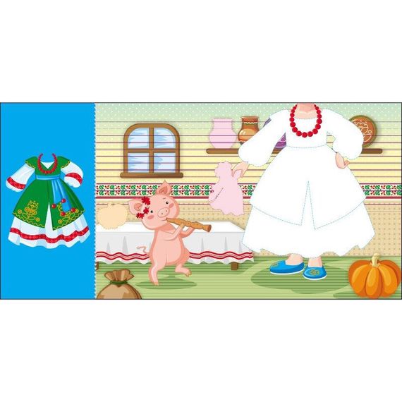 Детская книга с наклейками Одень куклу "Украиночка Стефания у бабушки" 615011 | Зображення 3