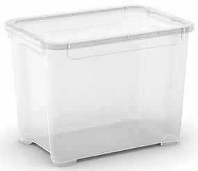 Контейнер для хранения пластиковый с крышкой Curver (Курвер) T box 20 л (00696) Прозрачный