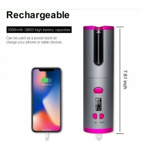 Плойка з керамічним покриттям Ramindong Hair curler, Прилад для завивки волосся, Стайлер US-346 для завивки | Зображення 5