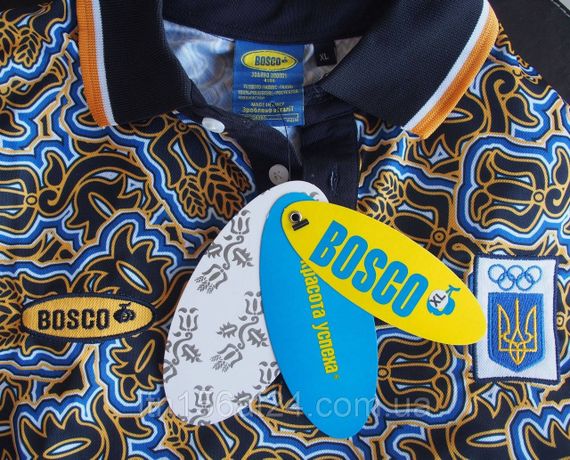 Футболка Bosco sport Ukraine. Боско спорт Украина/ Поло UKRAINE Bosco Sport .Классик | Зображення 4