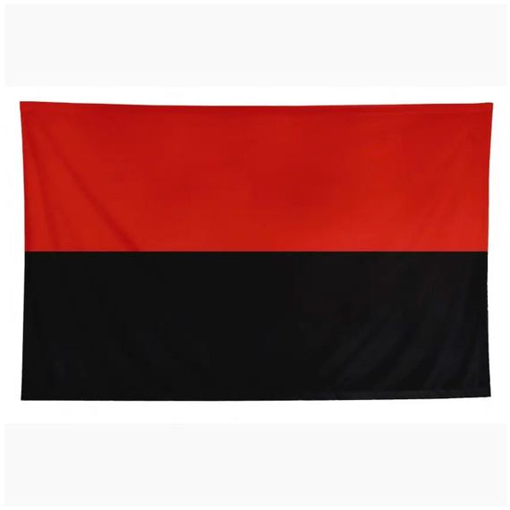 Прапор УПА з нейлону 135х90 см, Червоно-чорний / Український тканинний прапор | Зображення 2