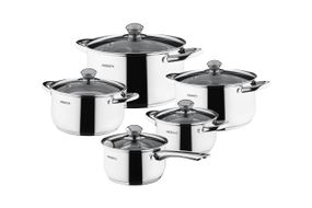 Набор посуды Ardesto Gemini Gourmet Varese, 10 пред., нержавеющая сталь (AR1910PS)