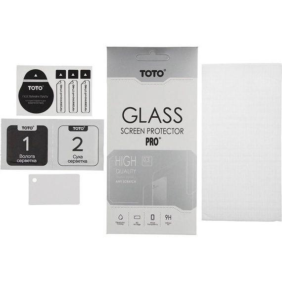 Захисне скло для телефону TOTO 5D Full Cover Tempered Glass Huawei Y9 2019 Black (F_87268)