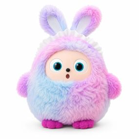 Интерактивная плюшевая AI-игрушка Ledodo с LED-глазами фиолетовая • Мягкая игрушка с искусственным интеллектом для детей
