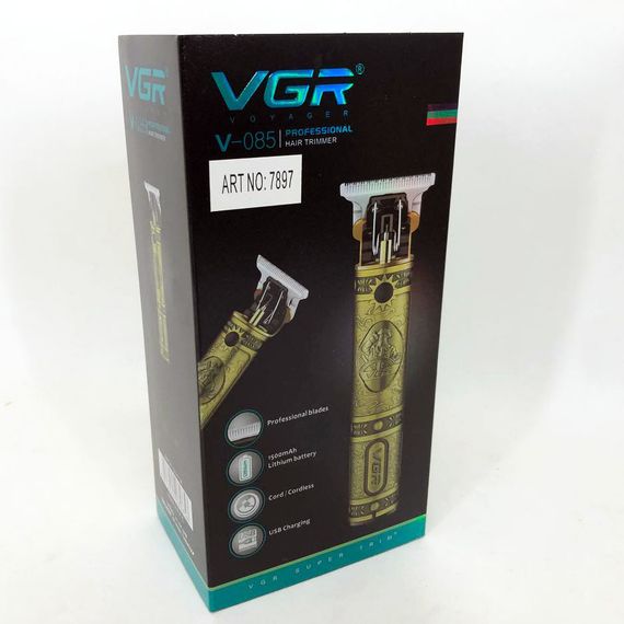 Тример для стрижки акумуляторний професійний VGR V-085, Машинка для стрижки волосся голови BU-32 | Зображення 6