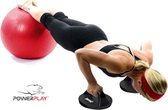 Упори для віджимань поворотні PowerPlay 4321 Push Up Bars пластикові (Круглі) | Зображення 4