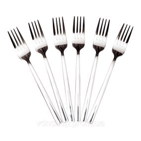 Набор столовых вилок 6 штук из нержавеющей стали 20.5 (см) Серебро HP-8-23