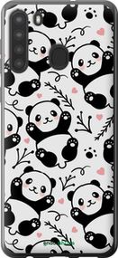 Чохол на Samsung Galaxy A21 Панди "4318u-1841-2448"