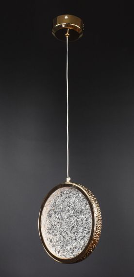 Люстра світлодіодна підвісна LED світильник для квартири на стелю лед 26617 Золото 25-180х21х21 см.