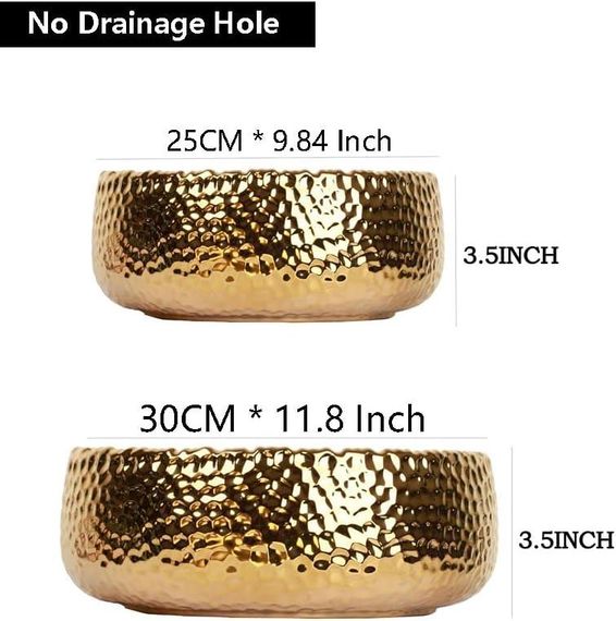 Миска декоративна велика золотиста, чаша для фруктів, цукерок, декорування, сервірування, салатниця фруктівниця 30 см | Зображення 5