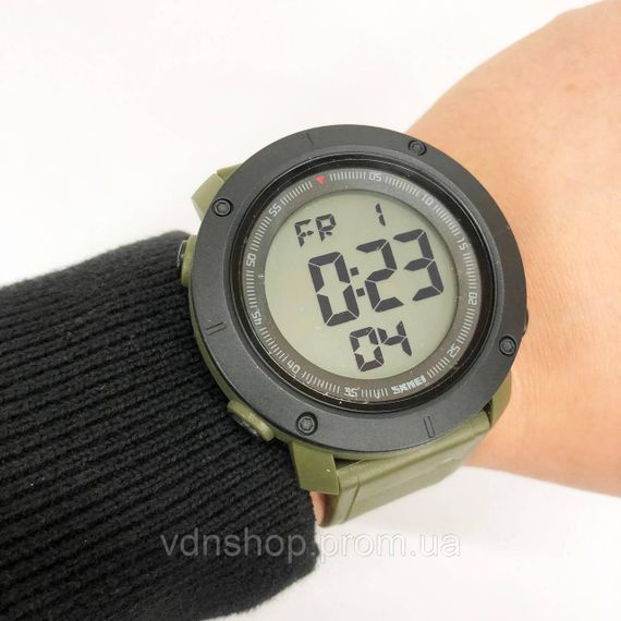 Чоловічі годинники для риболовлі SKMEI 2122AGWT, Водонепроникні годинники 50 м для туризму MJ-40