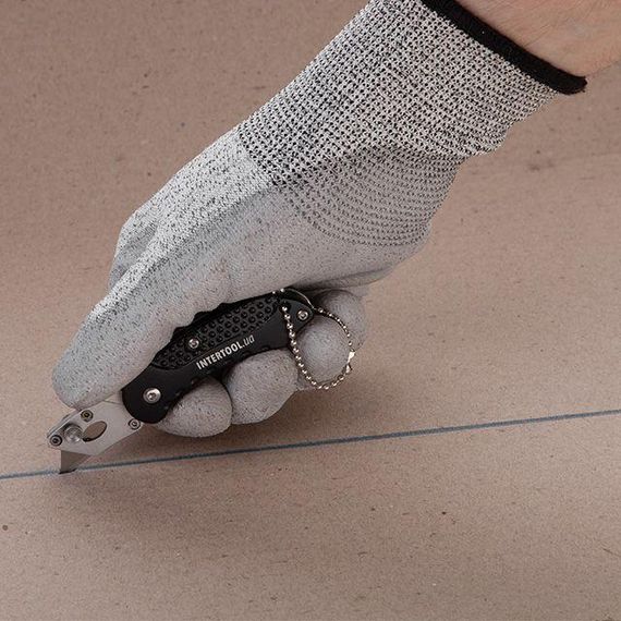 Ніж будівельний складаний із трапецієподібним лезом, SK5, алюмінієва ручка INTERTOOL HT-05321 | Зображення 7