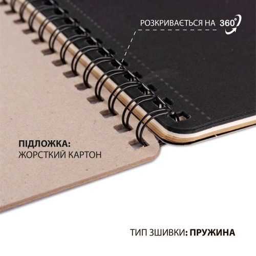 Скетчбук для малювання А5 Santi DUAL 743282 33 листи 14.8х21 см | Зображення 2
