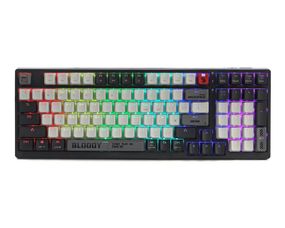 Механічна бездротова клавіатура A4Tech Bloody WS98 (Bloody Grey), сіро-біла