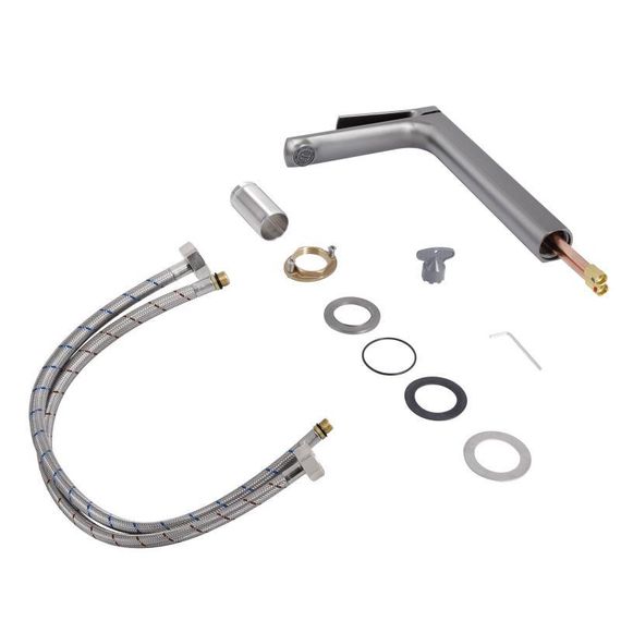 Смеситель для раковины Qtap Slavonice высокий QTSLA269GMB45925 Gunmetal Black PVD | Зображення 3