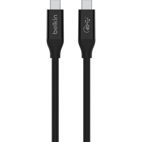 Дата кабель USB-C to USB-C 0.8m USB4 40Gbps 100W Black Belkin (INZ001BT0.8MBK)