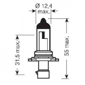 Лампа HB4A 12V 51W P20D ОРИГІНАЛ 9006XS-FS OSRAM