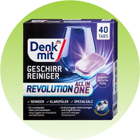 Таблетки для посудомийної машини Denkmit Revolution All in One, 40 шт