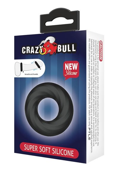 Ерекційне кільце Crazy Bull Super Soft Silicone, BI-210181 Sex Aura | Зображення 6