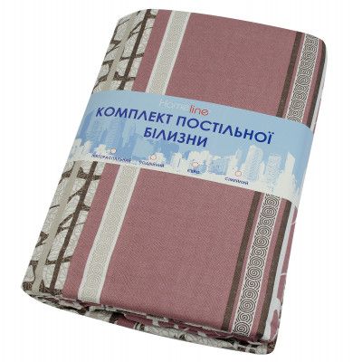Постельное белье Home Line Мрамор бежевый бязь полуторный (156312) - Топ Продаж! | Зображення 1