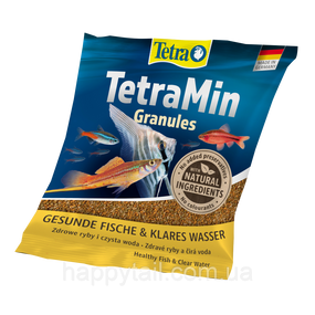 Корм TetraMin Granules 15 г — Основні дрібнозернисті гранули для всіх видів риб