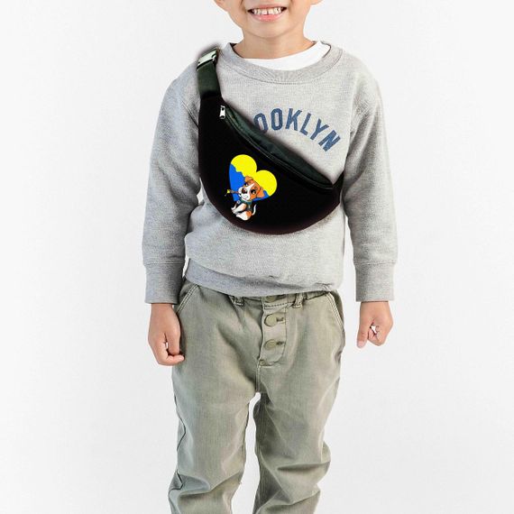 Набор детский Пес Патрон рюкзак 36х27см сумка-бананка,кружка с принтом для мальчика (01571) | Зображення 2