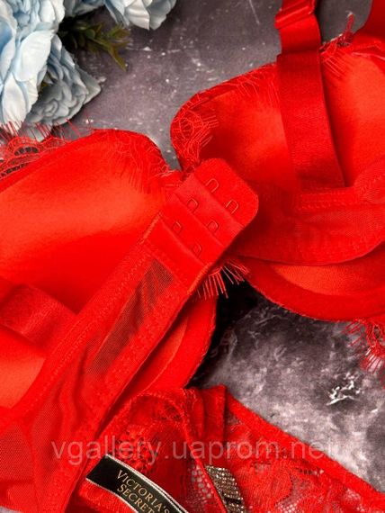Мереживний комплект Вікторія Сикрет зі стразами, Бюстгальтер На Поролоні, Мереживний Комплект Victoria's Secret | Зображення 6