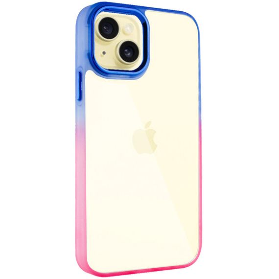 Чохол TPU+PC Fresh sip series для Apple iPhone 14 Plus (6.7") Рожевий / Синій