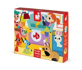 Пазл тактильный Janod Домашние животные 20 эл. J02686 (J02686)