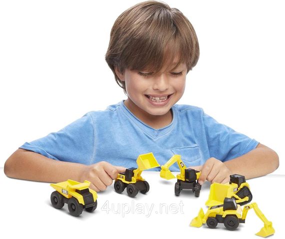 Набор спецтехники CAT (самосвал, погрузчик, бульдозер, трактор, экскаватор). CatToysOfficial Little Machines | Зображення 8