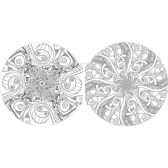 Раскраска детская Мавка "Цветной круг Воздух" 1842002 Фиолетовая | Зображення 1