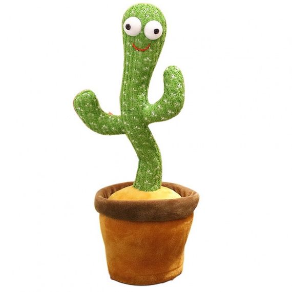 Танцюючий кактус співаючий 120 пісень з підсвічуванням Dancing Cactus TikTok іграшка Повторюшка кактус | Зображення 8