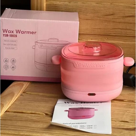 Воскоплав складний силіконовий 400мл Wax Kettle Рожевий