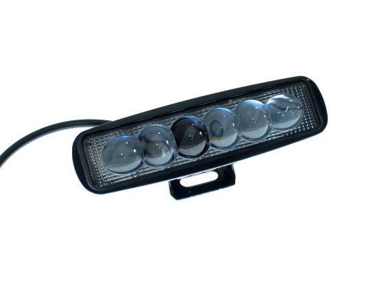 Светодиодная фара AllLight JR-6D-G06-18W 6chip EPISTAR spot линза 9-30V | Зображення 1