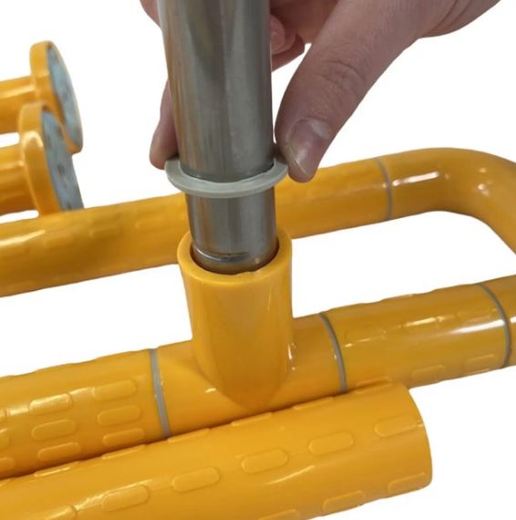 Поручень посилений SanStore з поворотною ніжкою жовтий HS-002A | Зображення 4