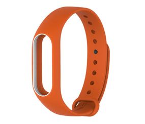 Силіконовий ремінець Primo для фітнес-браслета Xiaomi Mi Band 2 - Orange-White