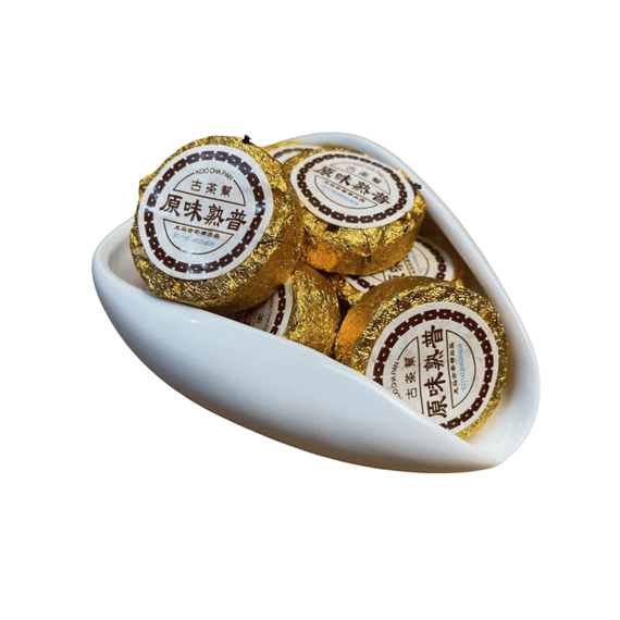 Китайський чорний чай Шу Пуер Класичний  пресований 1 шт, 8 г Koo Cha Pan 2249201537049