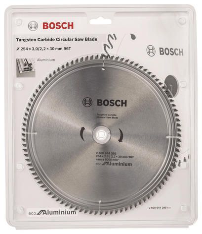 Диск Bosch пиляльний Eco for Aluminium 254x3x30-96T (2.608.644.395) | Зображення 1
