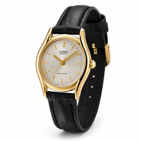 Жіночий годинник Casio LTP-1094Q-7A з класичним дизайном та шкіряним ремінцем
