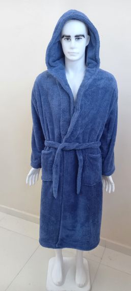 Халат Zeron 127956 Туреччина   Велсофт Синій