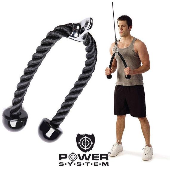 Канат для трицепса з подвійним хватом Power System PS-4041 Triceps Rope Black/Red | Зображення 3