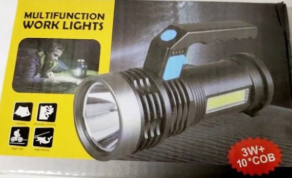 Портативний ручний світлодіодний ліхтар на акумуляторі Multifuncion work lights 3W | Зображення 8