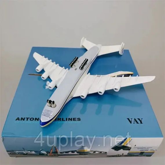 Модель самолета Ан-225 "Мрия" 1:400 коллекционная, цельная, металлическая с подставкой | Зображення 6
