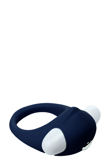 Ерекційне кільце віброкільце насадка на член Dream Toys Rings of Love Stimu Ring Blue — силіконове, еластичне | Зображення 3