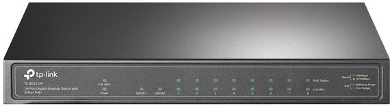 Коммутатор TP-LINK TL-SG1210P 8xGE/8xPoE 63W 1xGE 1xSFP (TL-SG1210P)