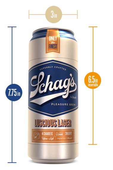 Самосмазывающийся мастурбатор SCHAG’S LUSCIOUS LAGER FROSTED sexstyle | Зображення 2