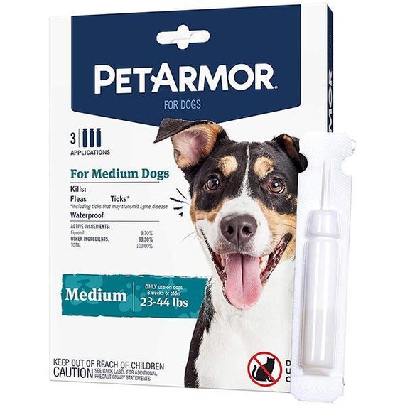 PetArmor Medium петармор капли від бліх, кліщів, вошей для собак 10-20кг, 1.34мл
