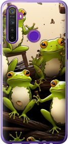 Чехол на Realme 5 Жабки "5656u-1862-17620"