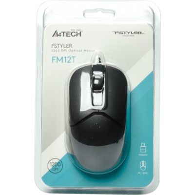 Мышка A4Tech FM12T USB Black (4711421990202) | Зображення 2